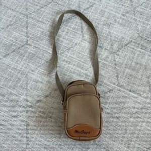 MacGregor Brown Crossbody Camera/Sports/Travel Mini Bag With Belt Strap